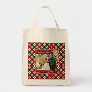  Hello 2024 Modern Minimalist Photo  Tote Bag