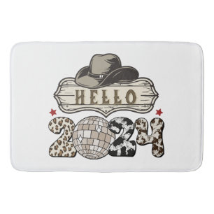 Hello 2024 Western Bath Mat
