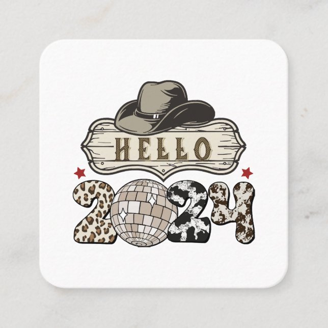 Hello 2024 Western Square Business Card (Front)