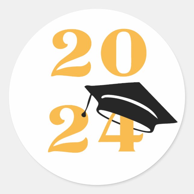 hello 2025 classic round sticker (Front)