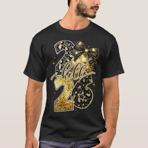 Hello 2026 Coquette Bow Leopard New Years Eve Part T-Shirt
