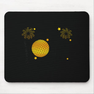 Hello 2026 Happy New Year 2026 Coquette Bow Disco  Mouse Pad