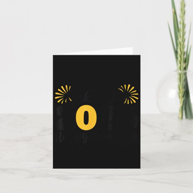 Hello 2026 Happy New Year 2026 New Year's Eve Part Card (Front)