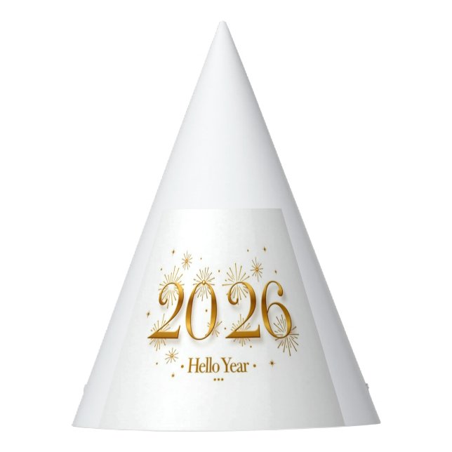 Hello 2026 Party Hat (Front)