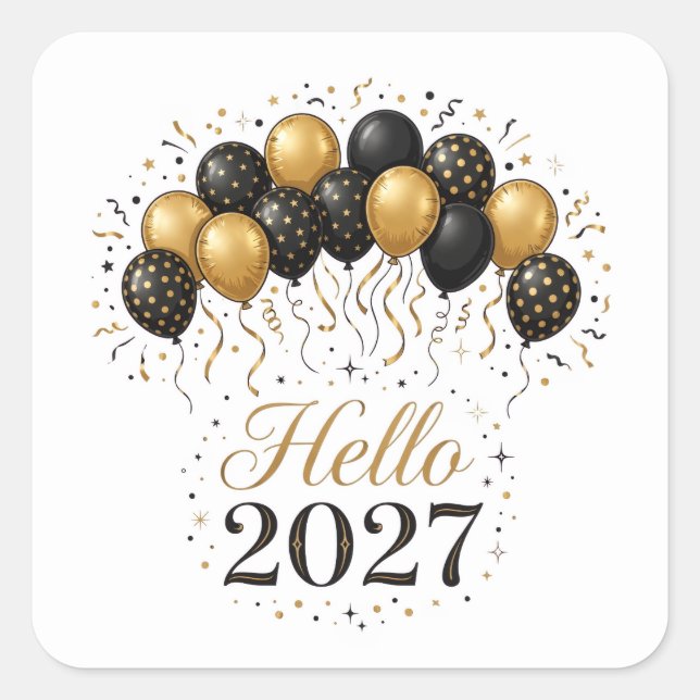 Hello 2027 Sticker (Front)