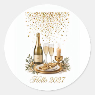 Hello 2027 Sticker