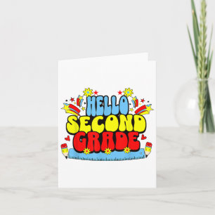 Hello 2nd-grade 1st Day Of The School Year Element Card