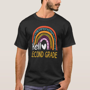 Hello 2nd Grade Back To School First Grade Teacher T-Shirt
