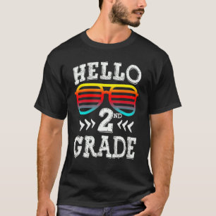 Hello 2nd Grade Back To School Second Grade Squad T-Shirt
