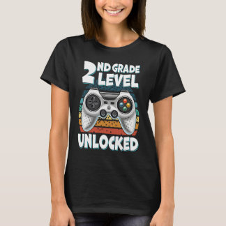 Hello 2nd Grade Level Unlocked Video Game Back to  T-Shirt