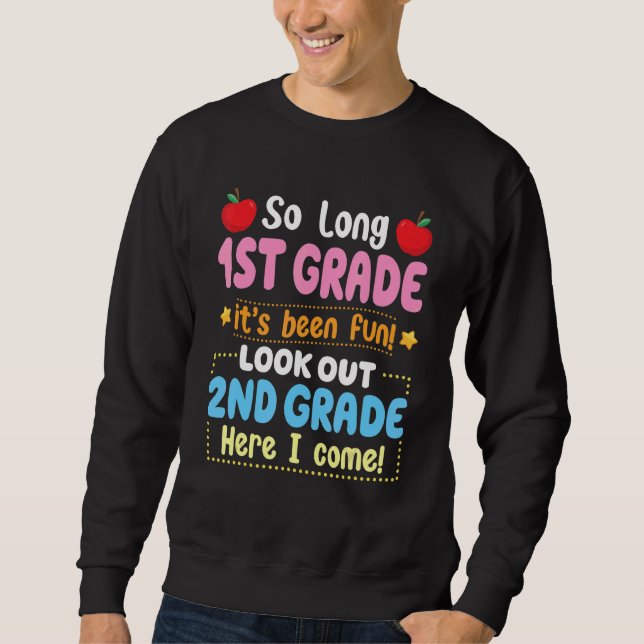 Hello 2nd Grade Teacher Student Back To School Gra Sweatshirt (Front)