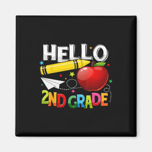Hello 2nd Grade Teacher Team Second Grade Squad Gi Magnet
