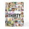 Hello 30 Editable Big Photo Collage Birthday Card