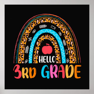 Hello 3rd Grade Back to School Poster