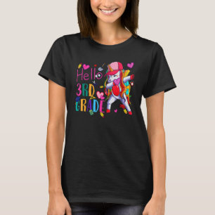 Hello 3rd Grade Rainbow Teachers Kids Back to Scho T-Shirt