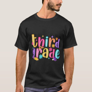 Hello 3rd Grade Teacher Girls Kid Preppy Back To S T-Shirt