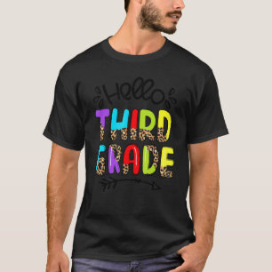 Hello 3rd Grade Teacher Kids Back To School Third T-Shirt