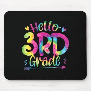 Hello 3rd Grade Teachers Students Tie Dye Back To  Mouse Pad