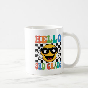 Hello 3rd Grade Third Grade Teacher Boy Girl Back Coffee Mug