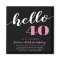 Hello 40 | Milestone Birthday Party Invitation