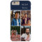 Hello! 4 Photo Collage Dark Blue Personalised