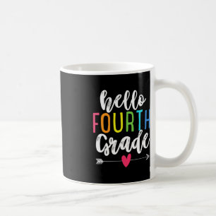 Hello 4th Fourth Grade  Back To School Fun Kids Gi Coffee Mug