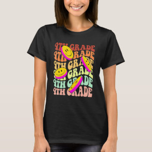 hello 4th fourth grade teacher Back To School Retr T-Shirt