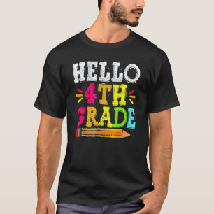 Hello 4th Grade Teacher Back To School Boys Kids G T-Shirt