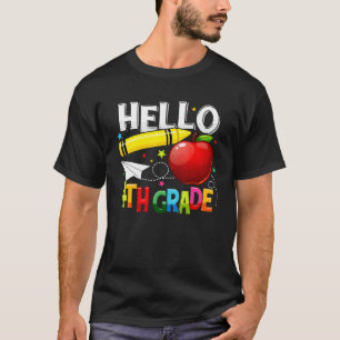 Hello 4th Grade Teacher Team Fourth Grade Squad Gi T-Shirt