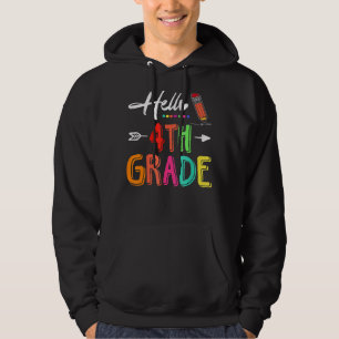 Hello 4th Grade Team Fourth Grade Teacher Back To Hoodie