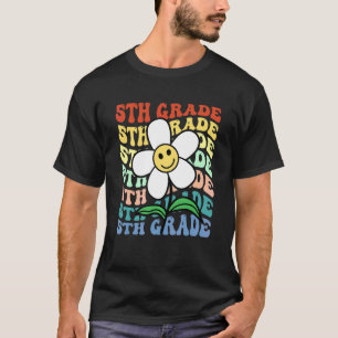 Hello 5th Fifth Grade Teacher Back To School Retro T-Shirt