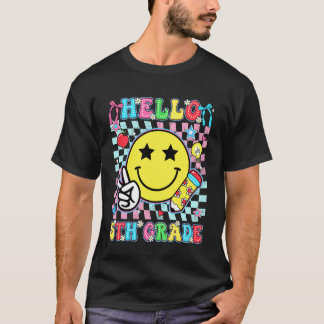 Hello 5th Grade Back To School First Day of Fifth  T-Shirt