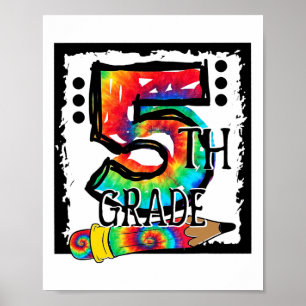 Hello 5th Grade Fifth Grade Teacher Tie Dye Ck To Poster