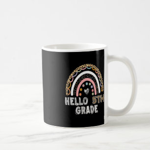 Hello 5th Grade Leopard Rainbow Fifth Grade Teache Coffee Mug