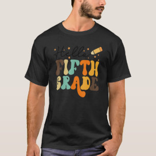 Hello 5th Grade Teacher Retro Back To School Team T-Shirt