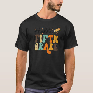 Hello 5th Grade Teacher Retro Back To School Team T-Shirt