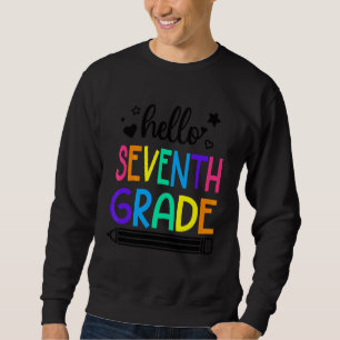 Hello 7th Grade Back To School Outfits For Girls B Sweatshirt