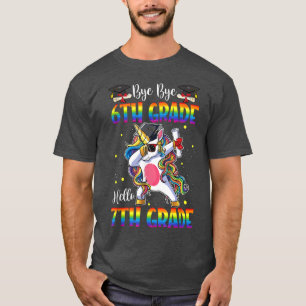 Hello 7th Grade Unicorn Teacher Student Back To Sc T-Shirt