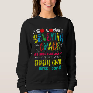 Hello 8th Grade Teacher Student Back To School Gra Sweatshirt