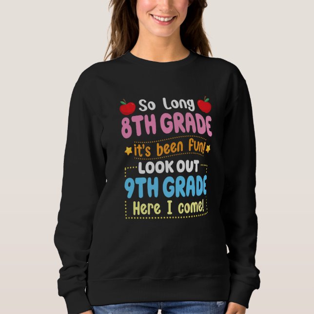 Hello 9th Grade Teacher Student Back To School Gra Sweatshirt (Front)