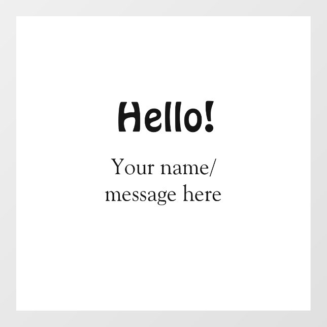 Hello add name message simple minimal business tem (Sheet)