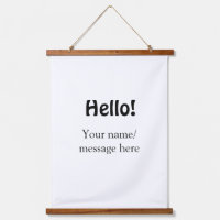 Hello add name message simple minimal business tem