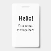 Hello add name message simple minimal business tem