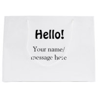 Hello add name message simple minimal business tem
