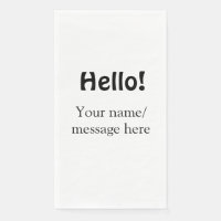 Hello add name message simple minimal business tem