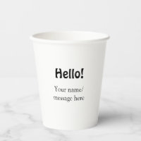 Hello add name message simple minimal business tem