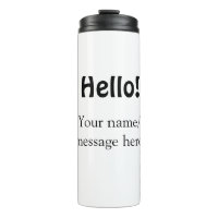 Hello add name message simple minimal business tem