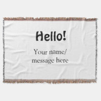 Hello add name message simple minimal business tem