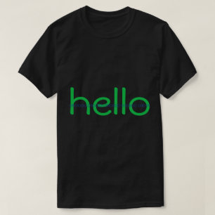 Hello and Bye Hacker Code Message Tee