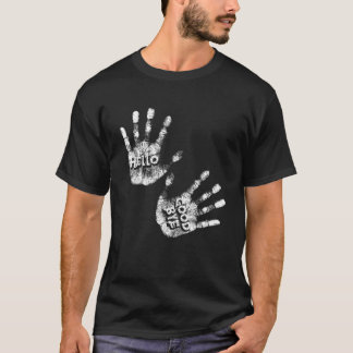 HELLO And GOODBYE Academy DAILY GREETINGS Humour A T-Shirt